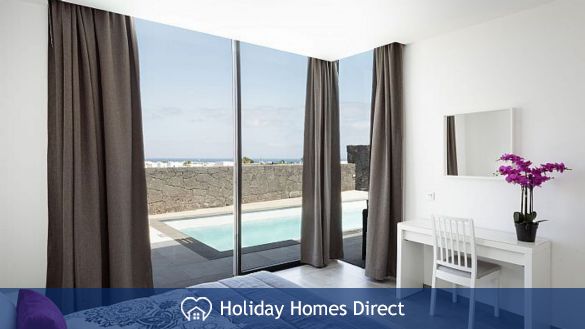 Bedroom view in Casa Bernadette in Lanzarote