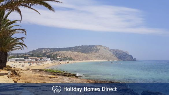 Luz Bay & Beach from paved promenade