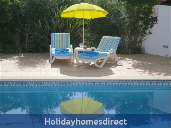 Sun lounge beds provided for your comfort